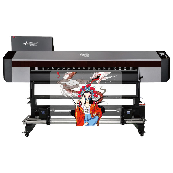 Starjet SJ-1603E UV - Impressora UV Roll-to-Roll equipada com 3 cabeças Epson